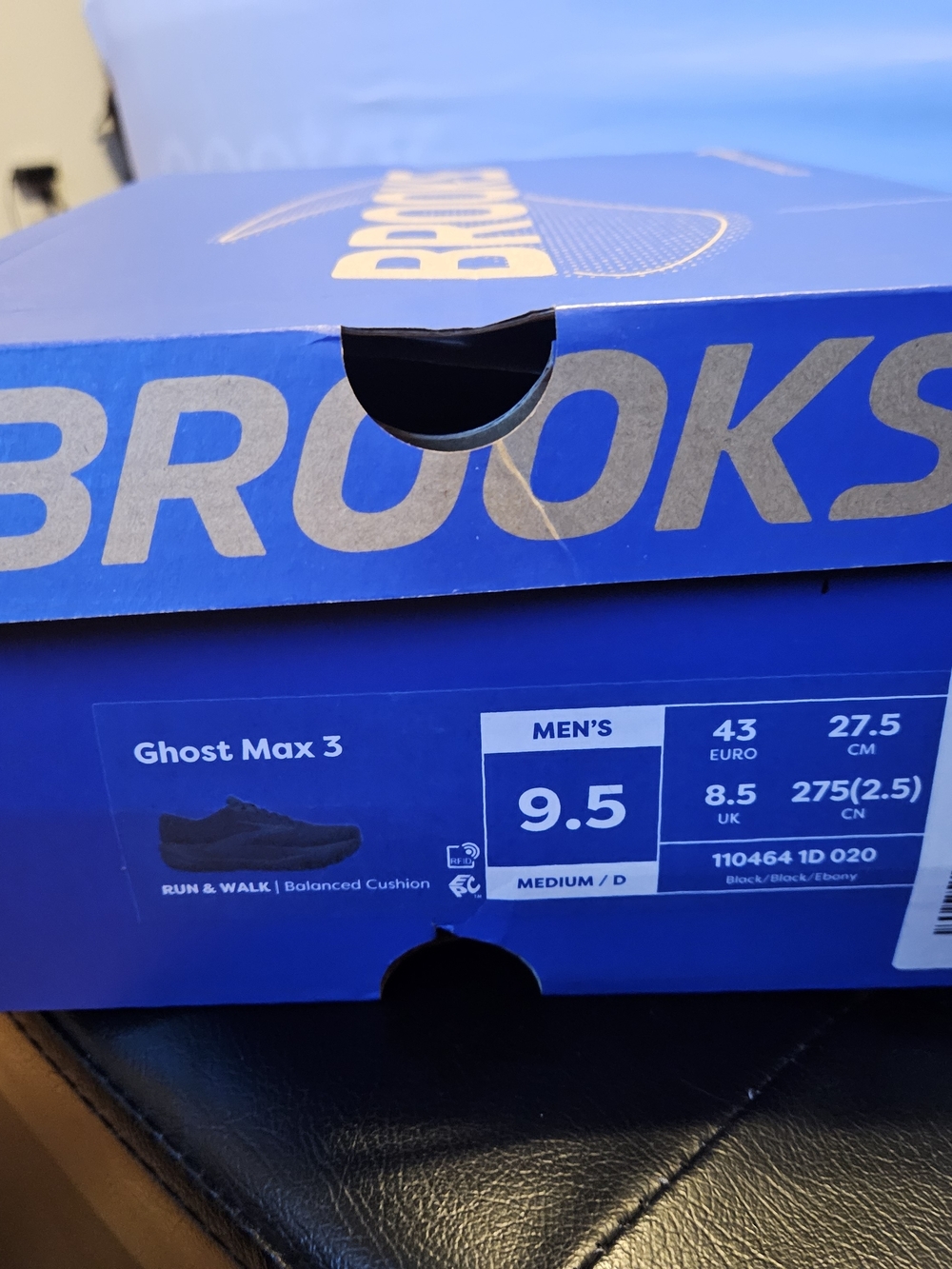 Brooks Ghost Max 3 - All Black New In Box